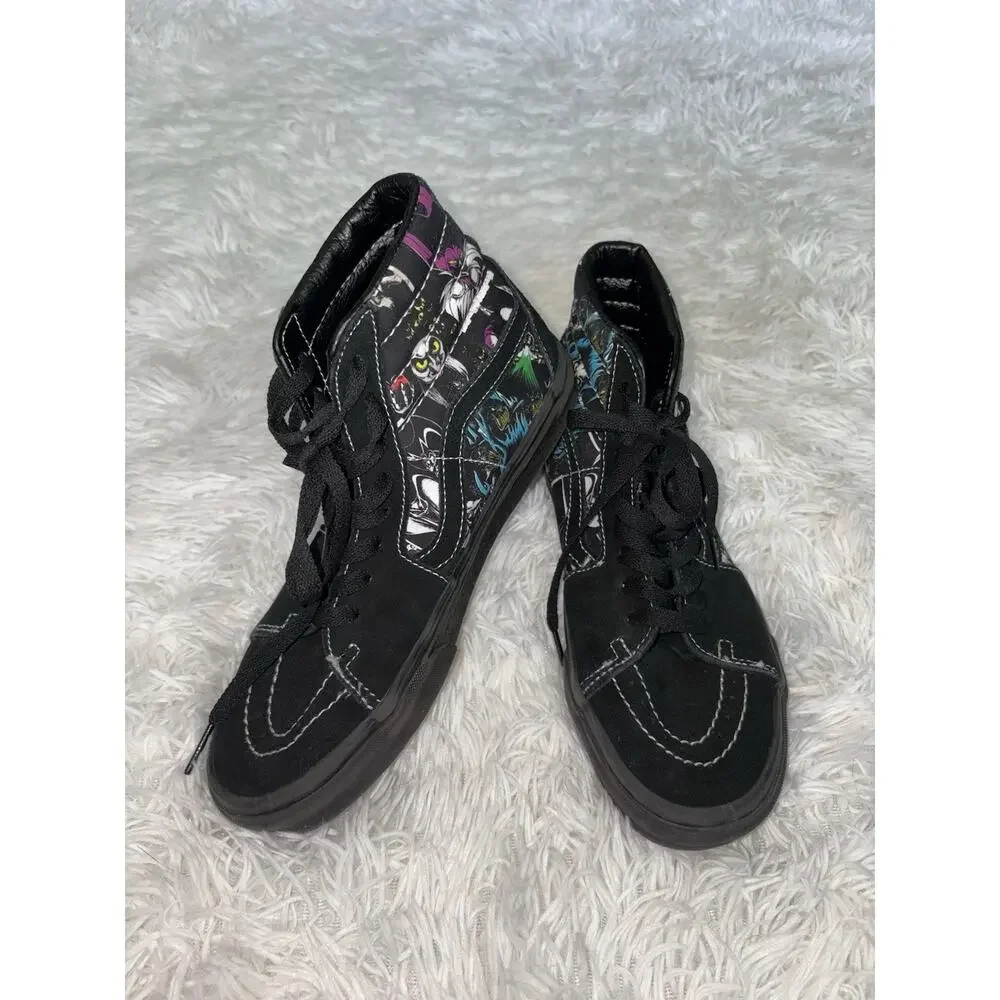 Great Vans Disney 100 6.5/ 8 “Villians” Classic High Top Sneakers. Exc. Cond